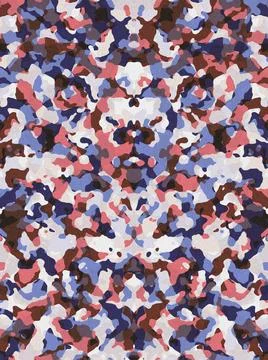 Red and blue camouflage pattern Desaturated red and blue camouflage patter... Stock Photos