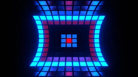Red and Blue Changing Light Effect Background VJ Loop in 4K Stock Footage 296010230