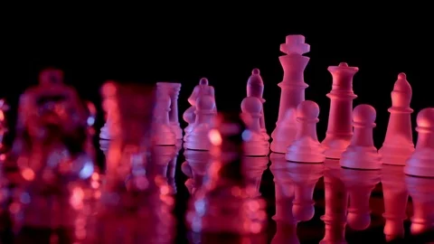 Red and blue chess board 2 Stock Footage 72605663