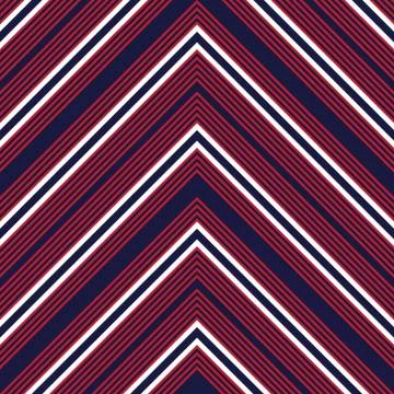 Red and Blue Chevron Diagonal Stripes seamless pattern background Stock Illustration