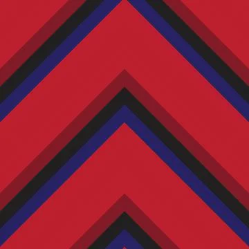 Red and Blue Chevron Diagonal Stripes seamless pattern background Illustrazione stock