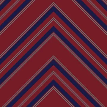 Red and Blue Chevron Diagonal Stripes seamless pattern background Stock Illustration