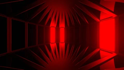 Red and Blue Circular Stroboscope Background VJ Loop in 4K Stock Footage 314177616