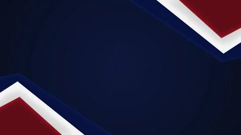Red and Blue Corporate Frame, Patriotic Geometric Layered Background Vidéo 343724390