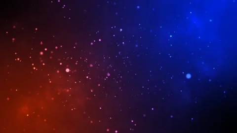 Red and Blue Dust Particles Full HD Stock Footage 158398892