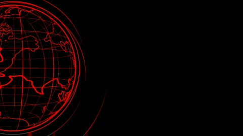 Red and blue earth (loop) Stock Footage 455779