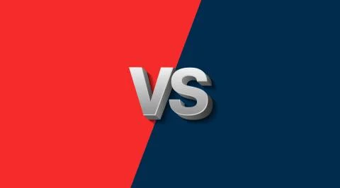 Red and Blue Fighter Background Versus Screen, Vector Illustration 스톡 일러스트