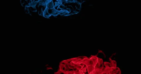 Red And Blue Flame Stock Footage 172293824