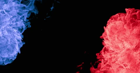 Red And Blue Flame Stock Footage 172294072