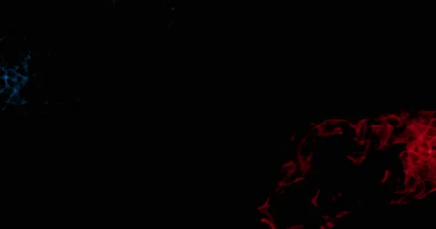 Red And Blue Flame Stock Footage 172325572