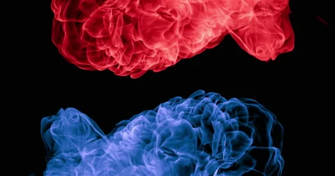 Red And Blue Flame Stock Footage 172325731