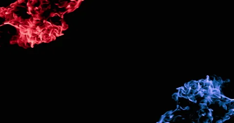 Red And Blue Flame Stock Footage 172424406
