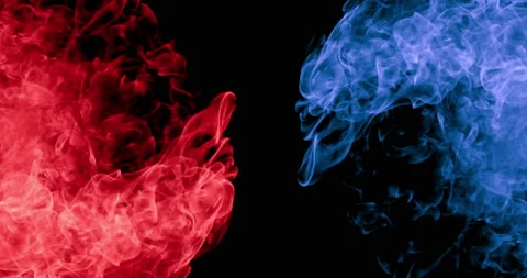 Red And Blue Flame Stock Footage 172424434