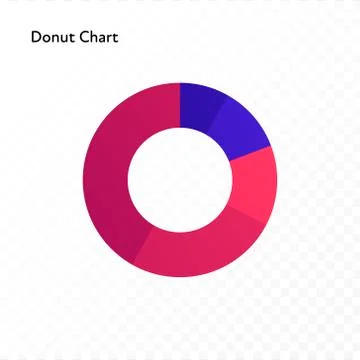 Red and blue gradient donut chart 스톡 일러스트