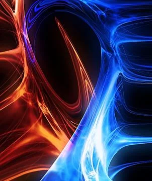 Red and blue Stock Illustration