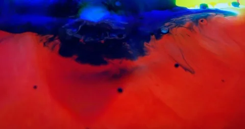 Red and blue ink background Stock Footage 91494623