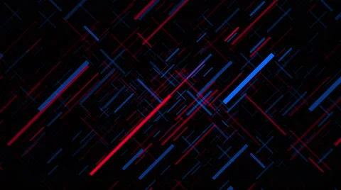 Red and Blue Intersecting Line Background Loop Stock Footage 55294124