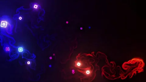 Red and blue light in a dark room 스톡 동영상 312276427