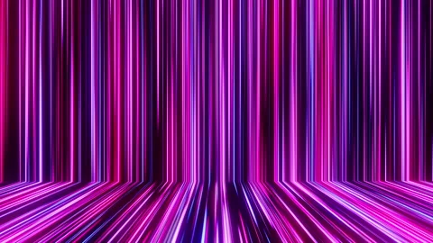 Red and blue lines flow across the wall and floor. Loop animation Stock Footage 230129119