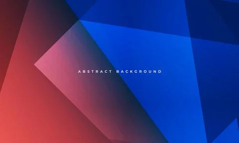Red and blue modern abstract geometric background with diagonal lines and shapes Illustrazione stock