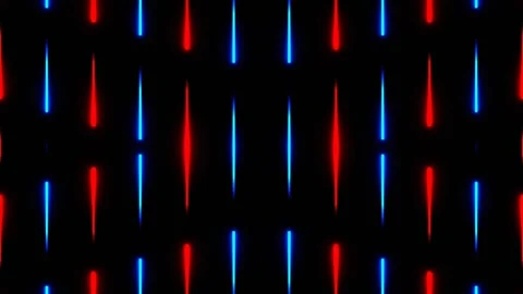 Red and Blue Neon Lights Drops to Center Background VJ Loop in 4K Stock-Footage 335523261