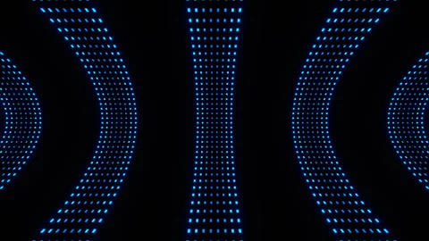 Red and Blue Neon Square Curves Moving Background VJ Loop in 4K Stock Footage 344579834