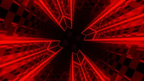Red and Blue Neon Strobe Vortex Tunnel Background VJ Loop in 4K Stock Footage 342408315