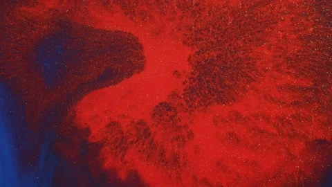 Red And Blue Paint Stock Footage 207295896