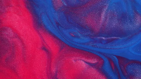 Red And Blue Paint Stock Footage 207301539