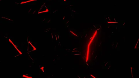 Red and Blue Pentagon Strobe Tunnel Background VJ Loop in 4K Vidéo 342279942