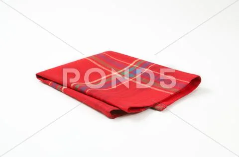 Red and blue place mat Stock Photos