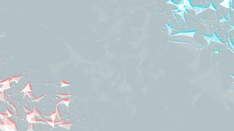 Red and blue. Shadow.Scientific background and abstract technology. Plexus Stock Footage 93984956