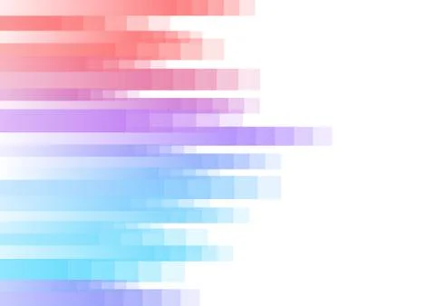 Red and blue speed pixel abstract background Stock Illustration