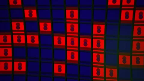 Red and blue squares pattern background. Stock Footage 335539970