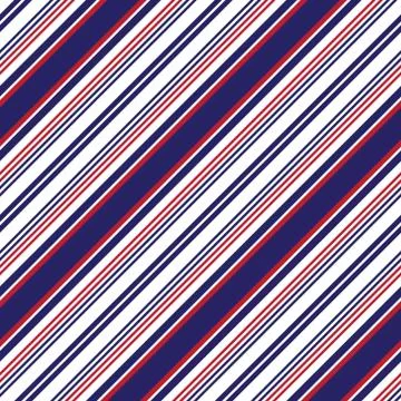 Red and Blue Stripe seamless pattern background in diagonal style Illustrazione stock