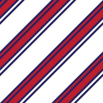 Red and Blue Stripe seamless pattern background in diagonal style Stock Illustration