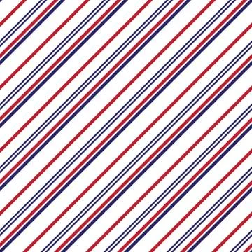 Red and Blue Stripe seamless pattern background in diagonal style Stock Illustration