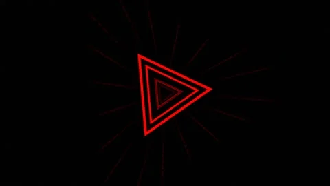 Red and Blue Strobe Light In Triangular Futuristic Tunnel Background VJ Loop 動画素材 308534106
