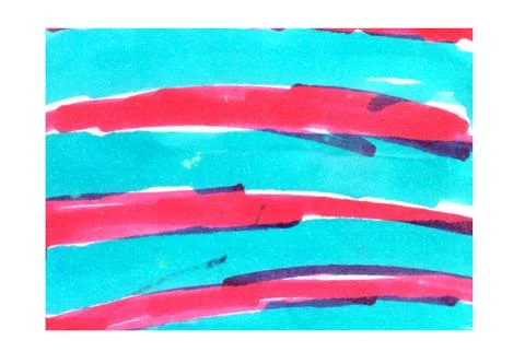 Red and blue strokes. Abstract backgrounds and wallpapers. Hand drawn Stock Illustration