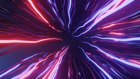 Red And Blue Tentacles Abstract Background  In A Seamless Loop Stock Footage 227855121
