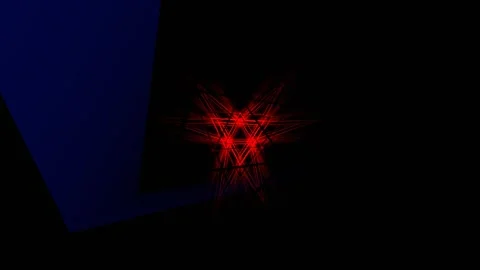Red and Blue Triangular Spiral Line Background VJ Loop in 4K Stock Footage 261698719