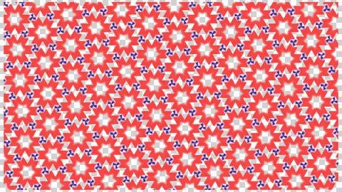 Red and Blue Zigzag Geometric Seamless Pattern Illustrazione stock
