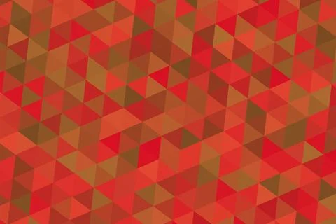 Red and brown geometric pattern with triangles and cubes Stockillustratie