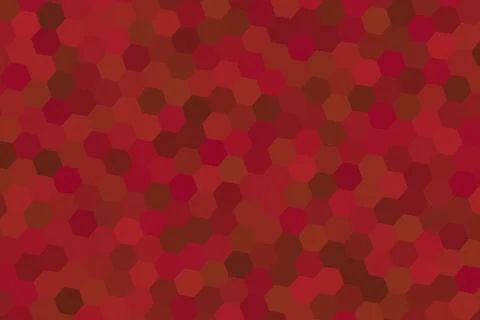 Red and brown hexagon pattern background for design イラスト素材