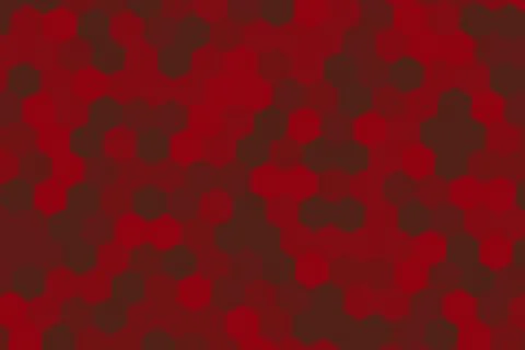 Red and brown hexagon pattern background with geometric design Stock Photos