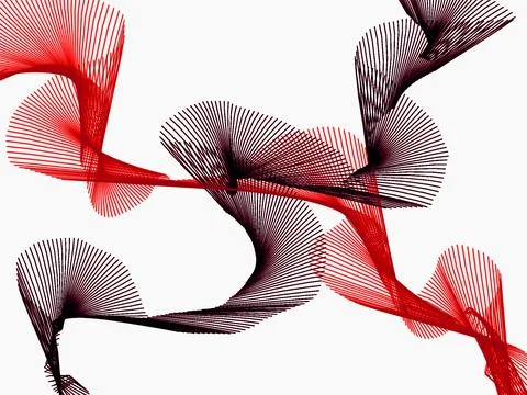 Red and brown pattern Abstract illustration Stock Illustration