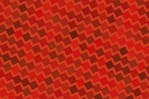 Red and brown pixelated pattern with geometric shapes Stockillustratie