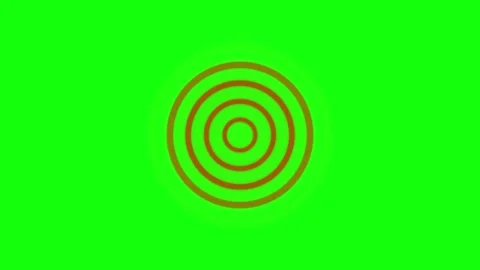Red and brown target circle animation on green screen background, minimal d.. Stock Footage 345547920