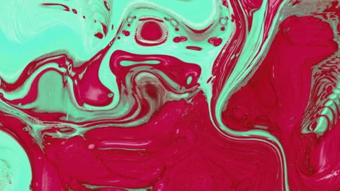 A red and cyan liquid gradient abstract motion background Stock Footage 276445070