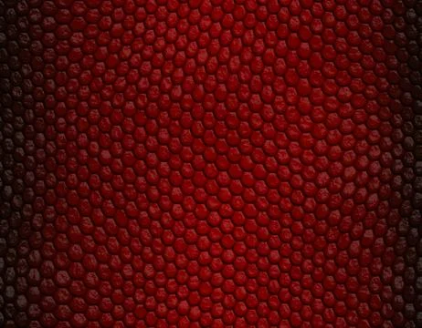 Red and deep red gradient snake skin pattern, round scale Illustrazione stock